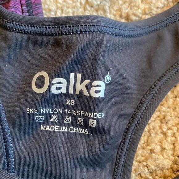 Set of 2, NWT Oalka sports bras, XS - Picture 5 of 7